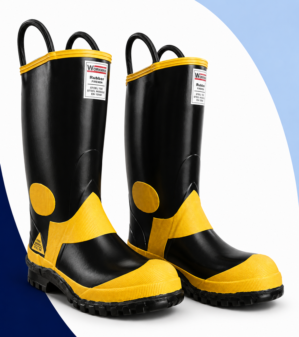 Botas de bombero resistentes al calor y fuego