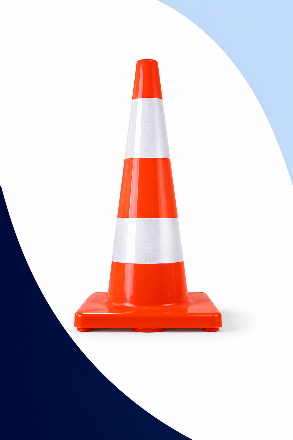 Cono de señalización vial e industrial