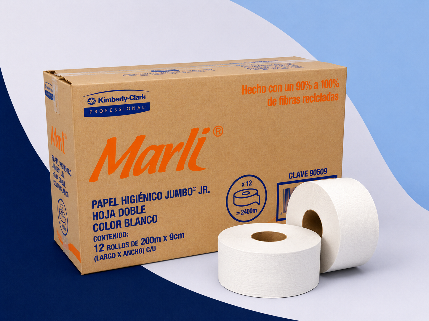 Papel higiénico Marli 200 hojas institucional para empresas