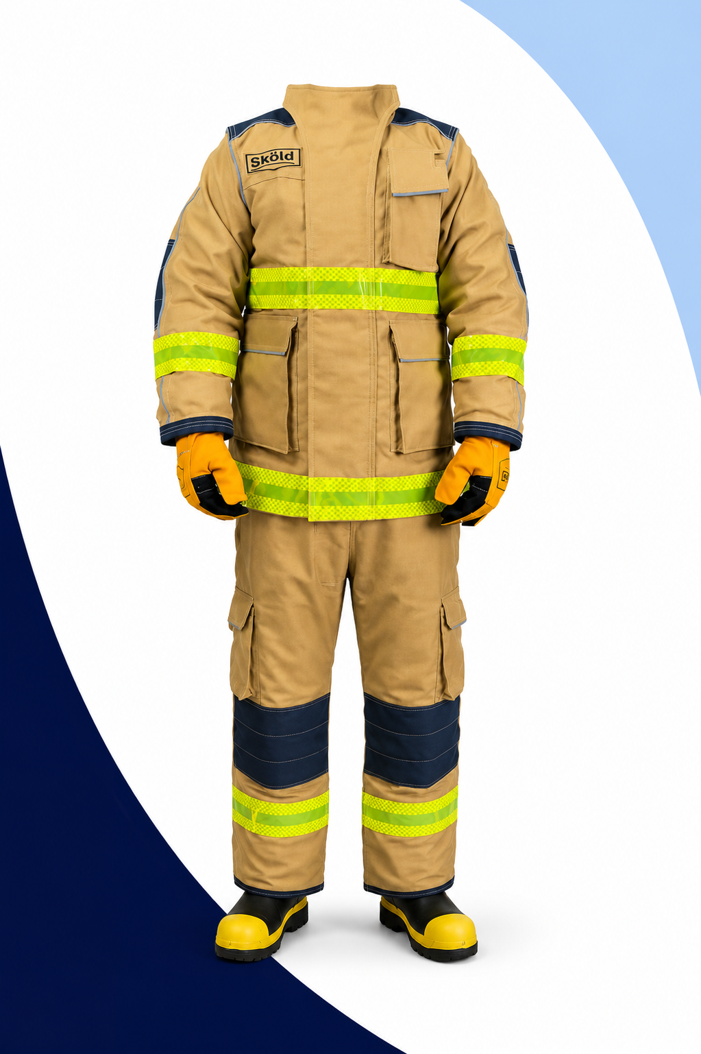Traje de bombero certificado NFPA para protección contra incendios